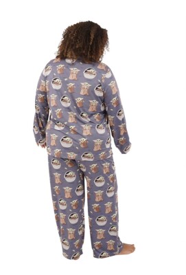 Munki Munki Star Wars Baby Yoda Pajamas Women's Plus Size X