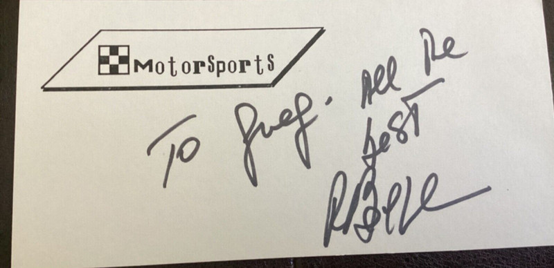 RAUL BOESEL Personally Autographed Signed INDY CAR Card FORMULA 1 RACING FreeShp