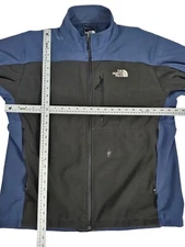 The North Face Jacket XL Blue Black Soft shell Full Zip Apex Men