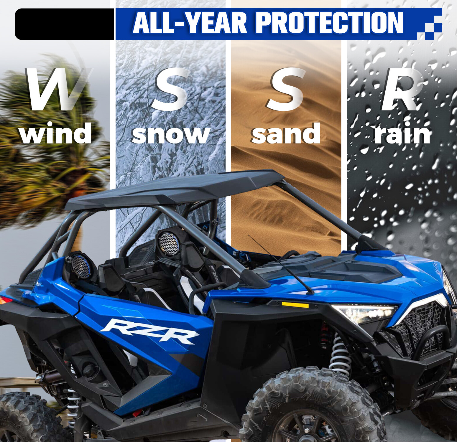 2 Seat Aluminum Lower Door Set For 2020-ON Polaris RZR PRO R XP # 2884659-458