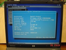 HP Compaq nx6110 15'' Notebook Intel Pentium M 1.73GHz 512MB 80gb HD. No OS.