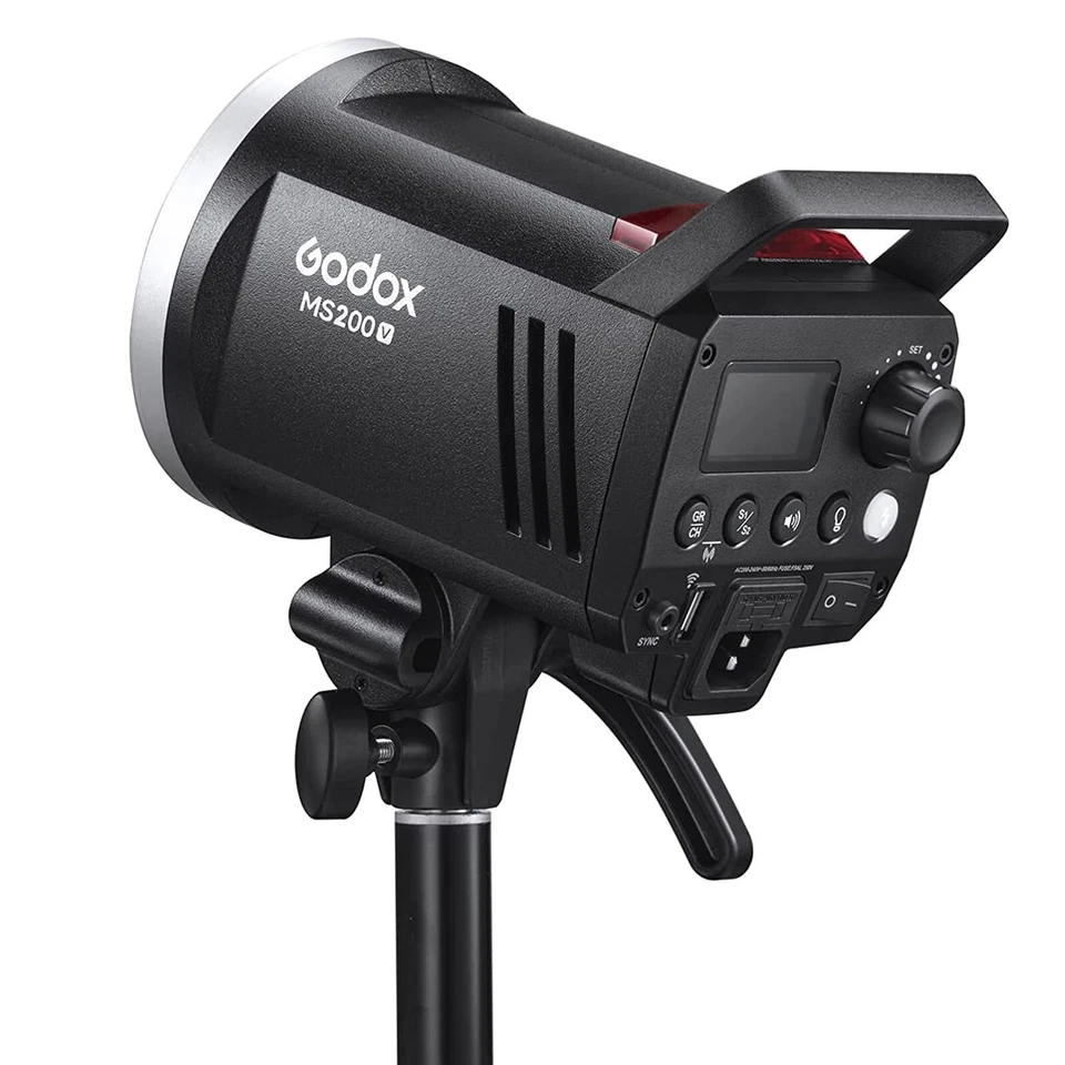 Godox MS200V Compact Photography Studio Strobe Flash + 95cm Softbox Stand Kit - Image 3 of 4