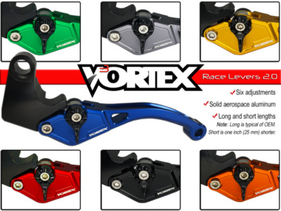 Kawasaki Ninja ZX9/ZX9R 1998-1999 Vortex Adjustable Brake / Clutch Lever Set