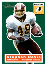 2001 Topps Heritage #13 Stephen Davis Washington Redskins