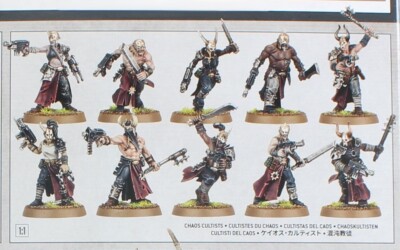 Warhammer 40k Chaos Space Marine Chaos Cultists (10) On Sprue | eBay
