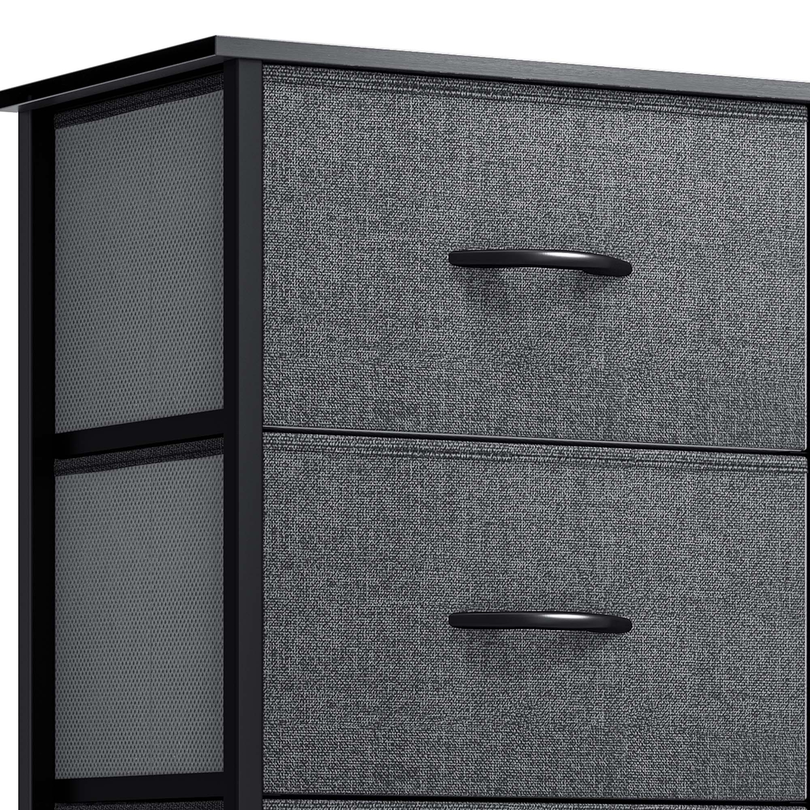 8 Drawer Dresser Gray Fabric Bedroom Organizer Livingroom Tower Chest of Storage