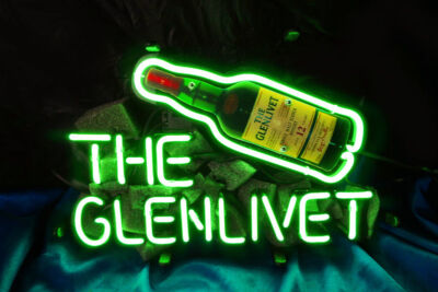 The Glenlivet Whisky 14''x10'' Neon Sign Lamp Light Bar Beer With Dimmer VSX