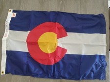 Vintage Dettra Nylon State Flag - Colorado, 2'x3' DURA-LITE Made In USA