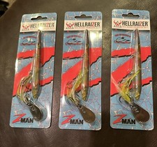 Z-Man HR5-09Hellraizer 5" Chartreuse Shad- NEW in PACKAGE -  LOT OF THREE.  