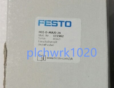 1 PCS NEW IN BOX FESTO HEE-D-MAXI-24 172962 Safety Start 1 PCS NEW IN BOX FESTO HEE-D-MAXI-24 172962 Safety Start