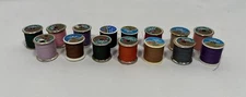 J.P. Coats Thread Spools Dual Duty Plus Cotton Covered Polyester Lot 15 Vintage