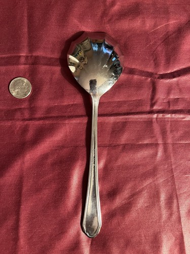 Serving Spoon Supreme Cutlery Towle Japan 8” Sea Shell Shape Stainless - Picture 2 of 4