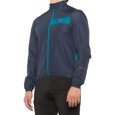 PEARL IZUMI Navy Blue SELECT BARRIER Full Zip Cycling JACKET Mens Size SMALL NEW