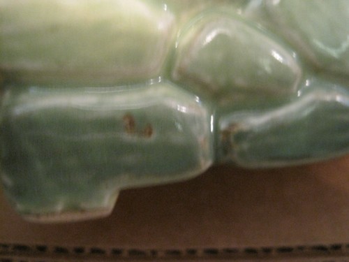 VINTAGE 1950'S MCCOY POTTERY STONE WINDOW BOX GREEN PLANTER - Picture 9 of 14