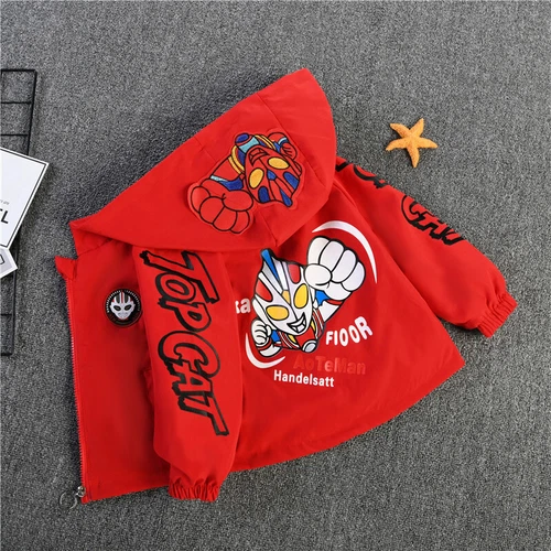 Spiderman Windbreaker Jacket Boys Childrens Hooded Thin Jacket Christmas Gifts - Picture 15 of 31