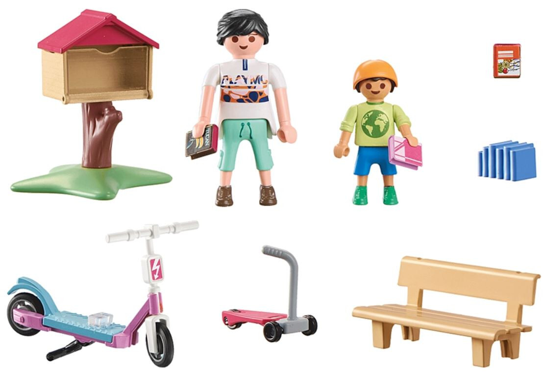 Playmobil My Life Set 71511 Outdoor Lending Library Books New