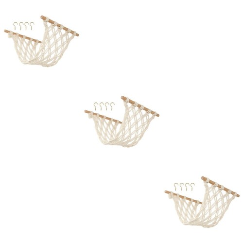 Veggie Hammock Under Cabinet Fruit Hammock Decoration Handwoven Fruit Hammock
