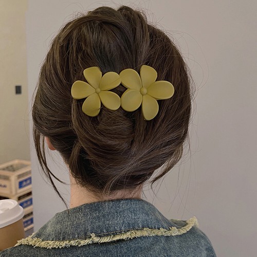 Frauen Mädchen Blume groß Entenschnabel Clip Haarkralle Klemme Pferdeschwanz Haarnadel Haarspangen - Bild 9 von 31
