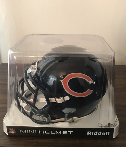 NFL FOOTBALL SPEED MINI FOOTBALL HELMET CHICAGO BEARS By RIDDELL - Picture 3 of 4