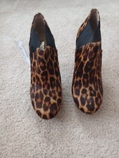 INC International Concepts MADISON Women’s, Heels Botties, Calf.Leopard,Size 8M