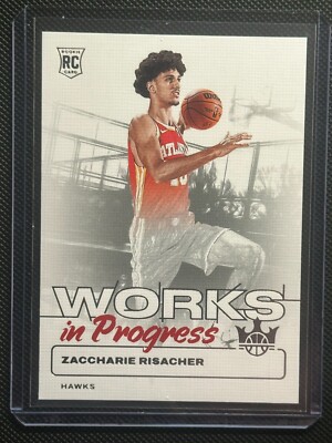 2024-25 Panini Court Kings Zaccharie Risacher Works in Progress RC No. 7
