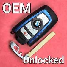 YGOHUF5767 - Unlocked OEM BMW Smart Key 4B Trunk 9312544-02 (Blue)