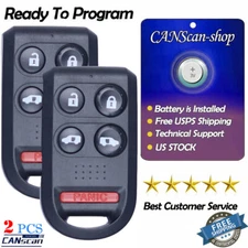2 Remote Control Car Key Fob For 2005 2006 2007 2008 2009 2010 Honda Odyssey 5B