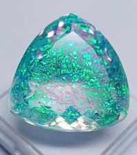 Trillion Loose Gemstone Certified 58.50 Ct Natural Monarch Fire Opal Doublet