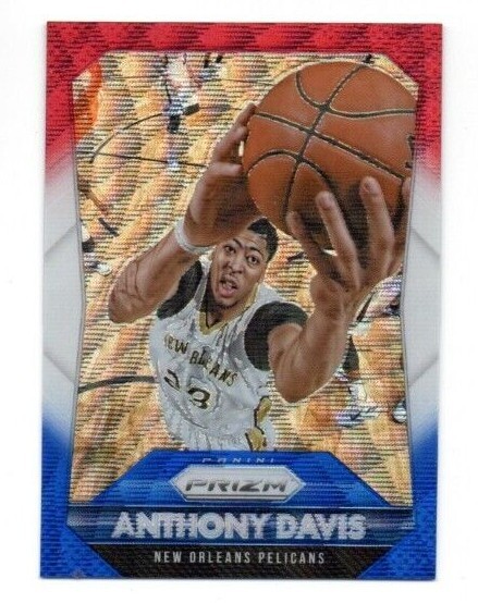 2015-16 Panini Prizm Prizms Red White Blue Anthony Davis #55