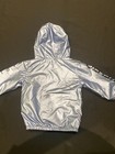 KENZO Babies' Metallic Hooded Jacket In Blue size 1A/74 — photo 3