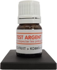 Profi Reagenz zum Testen von Schmuck aus SILBER + Pr&uuml;fstein - KD89