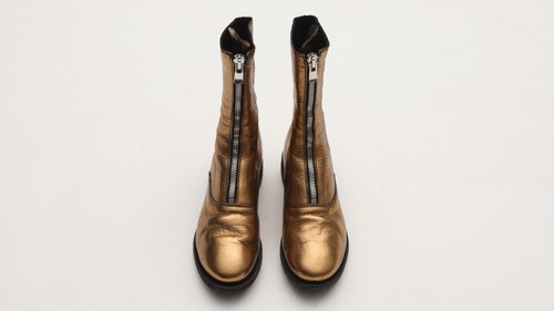 Guidi 310 Front Zip Military Boots Horse Leather Womens Boots Size 39-US 9 Gold - Picture 21 of 21