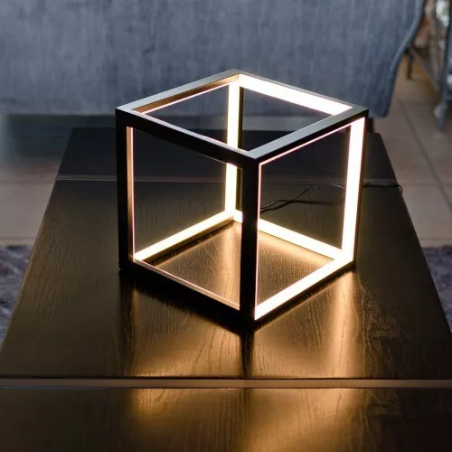 Black rectangle 2024 table lamp