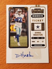 2022 Contenders Rookie Auto #267 Dennis Houston Western Illinois Cowboys WR
