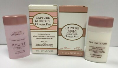 Christian Dior Mini Set Capture Rides+Essentiel,Equite Lotion+Makeup Remover