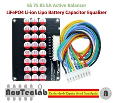 8S 5A Li-ion Lifepo4 LTO Lithium Active Equalizer Balancer Capacitor 6S 7S 8S
