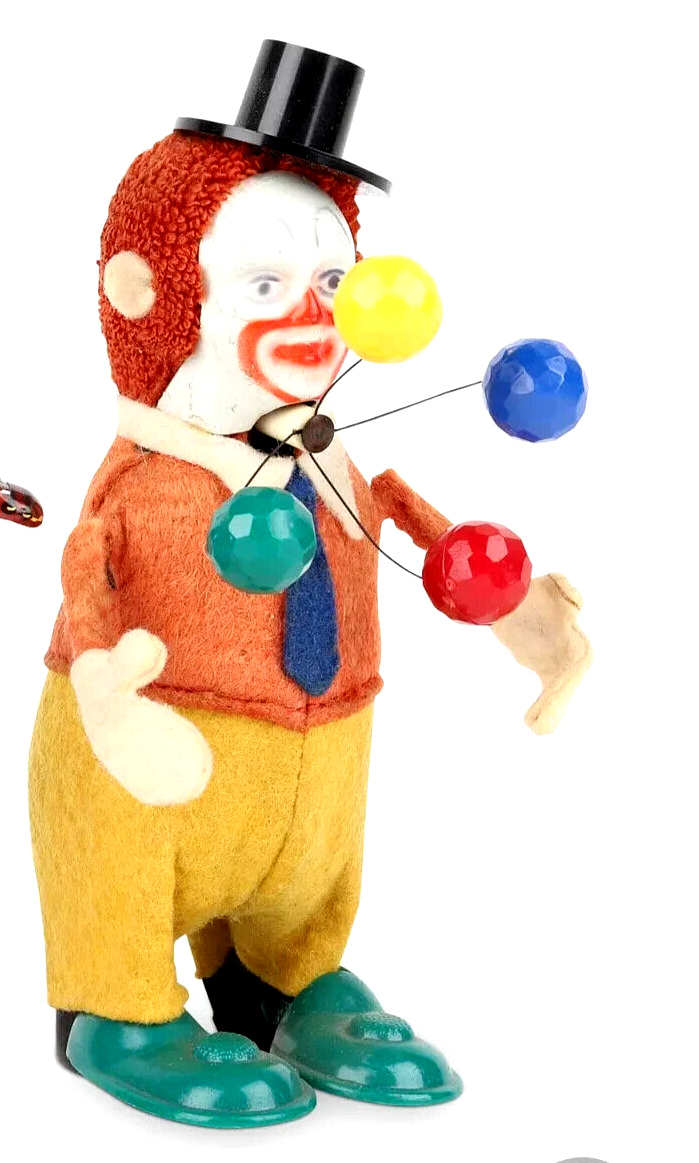 Vintage Schuco Juggling Clown Wind Up Tin Toy | eBay