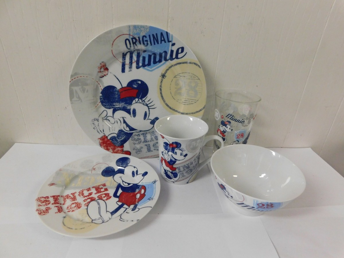 1928 Disney Minnie Mouse Mickey Americana Dinnerware Set