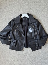Paige Rayven Leather Jacket Black Size S, Bnwt