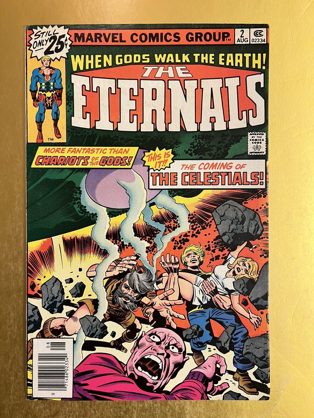The Eternals #3 (Marvel, September 1976) Newsstand FN 👀🔥