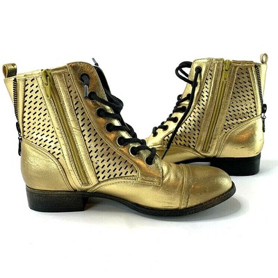 guess boots gold