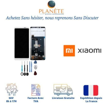 Écran LCD Complet Avec Châssis Et Vitre Tactile Pour Xiaomi Redmi Note 9S, Blanc