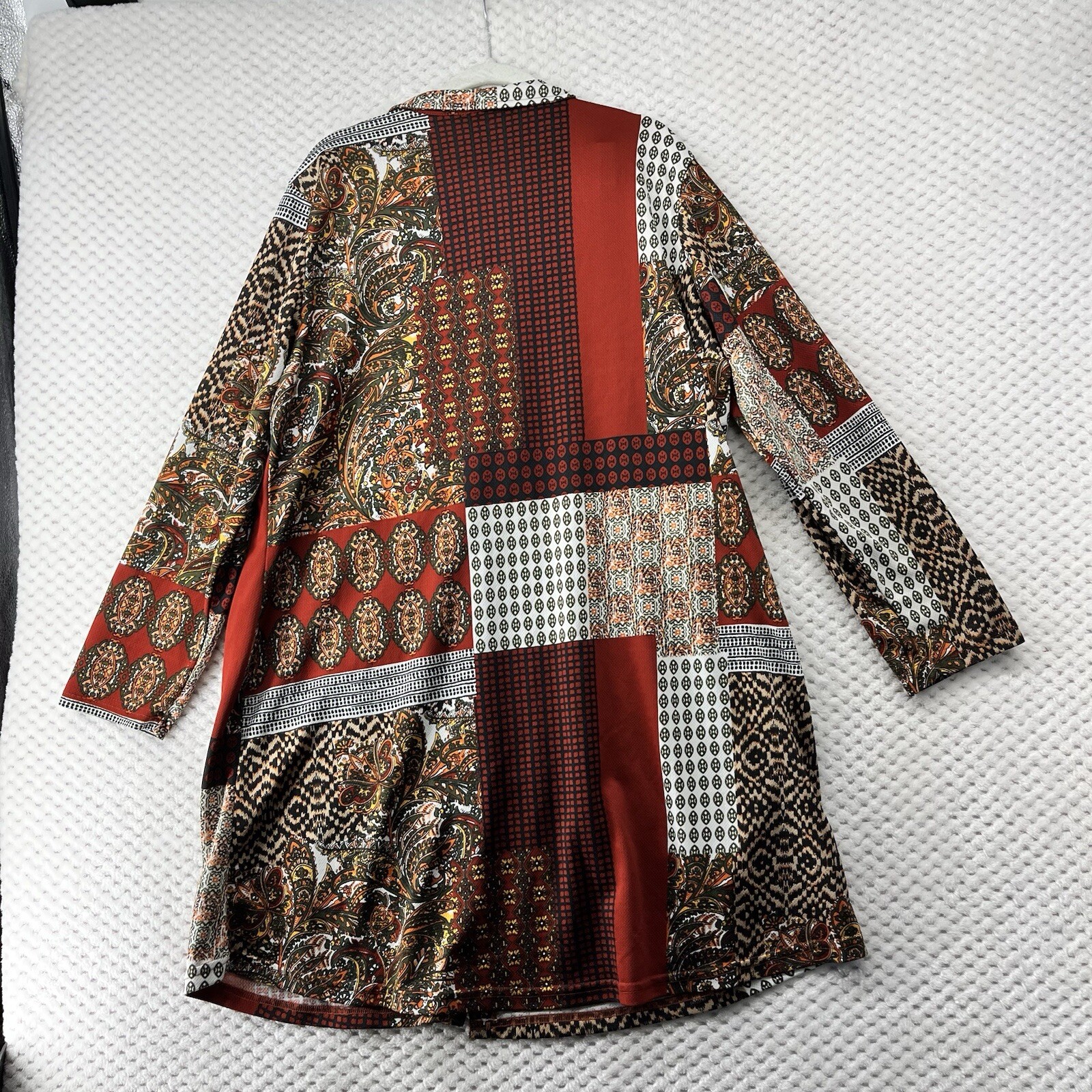 Tavin Patchwork Print Button Down Long Sleeve Shi… - image 7