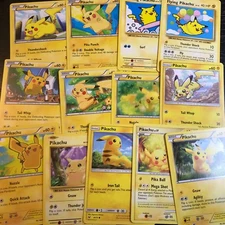 POKEMON: 4 UNIQUE DIFFERENT PIKACHU CARD COLLECTION - RANDOM CARDS SET - NM