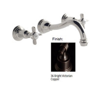 Santec 2929ET Vantage Wall Mount Lavatory Set In Bright Victorian Copper, New!