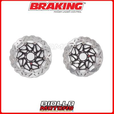 SATZ BREMSSCHEIBEN VORNE BRAKING HONDA VTR F SUPER HAWK 1000 2001 - [WAVE FLOT