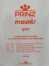PRINZ STAMP MOUNTS US-94 - U.S. SOUVENIR SHEETS AND MINI-SHEETS