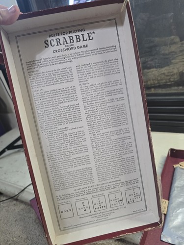 Vintage Scrabble Kreuzworträtsel Spiel 1982 Selchow & Righter Nr. 17 Komplettsätze SAUBER - Bild 8 von 11