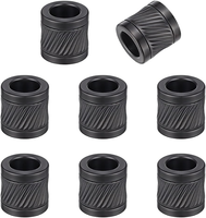 Unicraftale 8 StüCk Paracords Perle 10Mm Durchmesser Edelstahl SäUlen Abstandsha