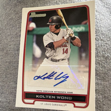 Topps 2012 Bowman Kolten Wong Autograph Rookie #BPA-KW Cardinals Retail Prospect